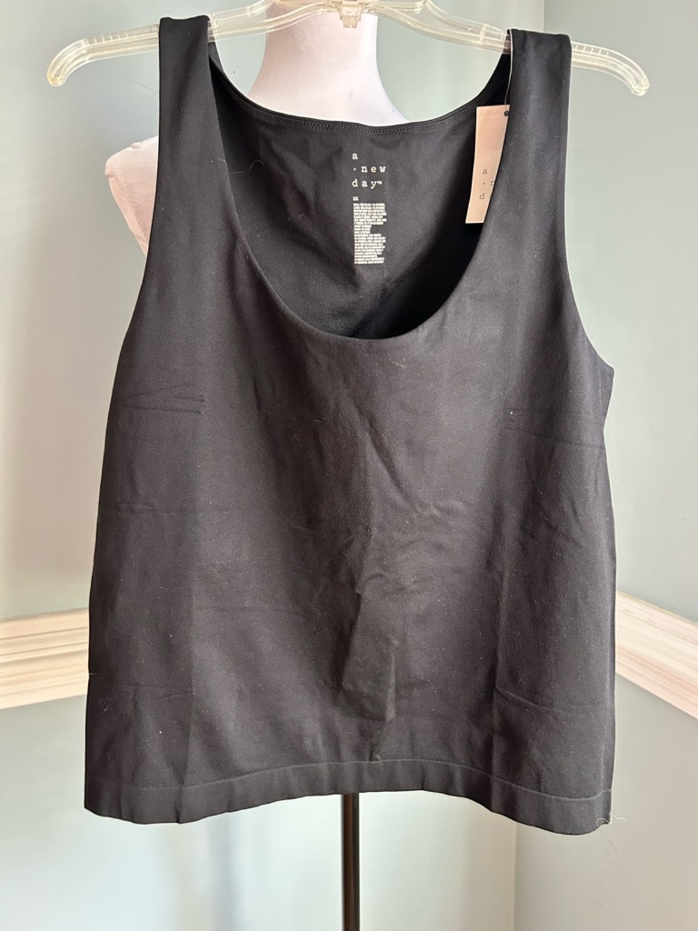 a new day Black Scoop Neck Tank